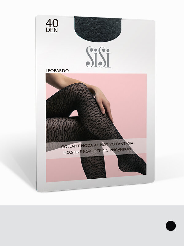 SiSi Колготки 564299 LEOPARDO 40 Nero (Черный)