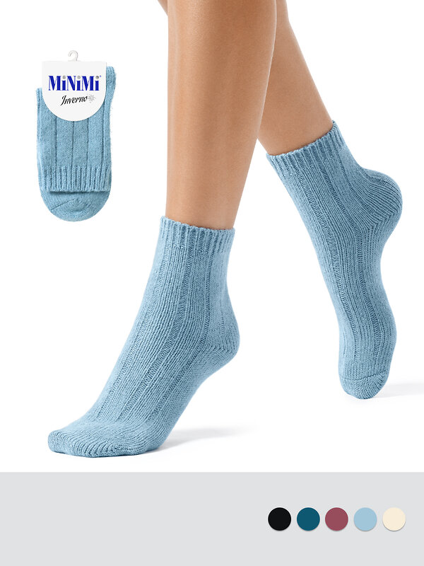 Minimi Носки 565085 MINI INVERNO 3305, PL Blu Сhiaro (Голубой)