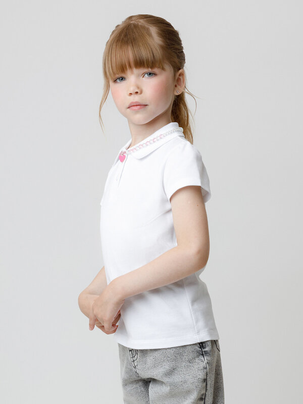 CROCKID Поло 565198 МП 302496 белый
