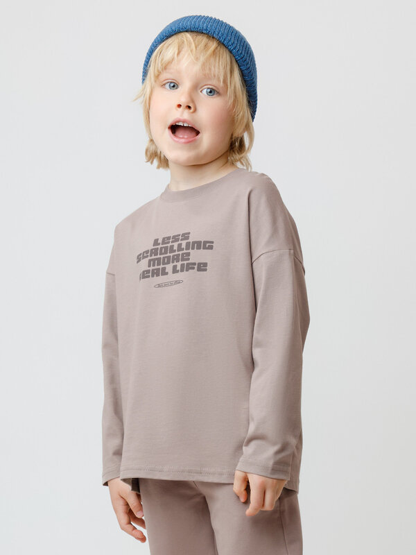 CROCKID Лонгслив 565224 МП 302892 коричневый