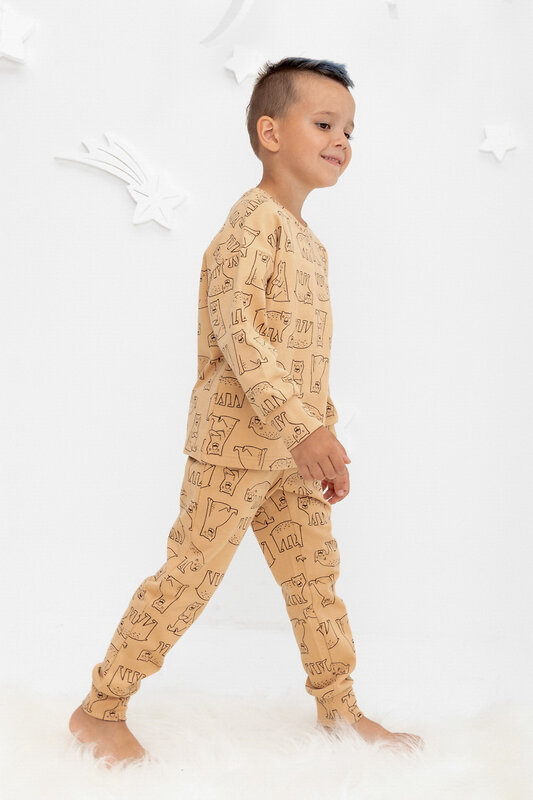CROCKID Пижама 565344 К 1587/24 коричневый
