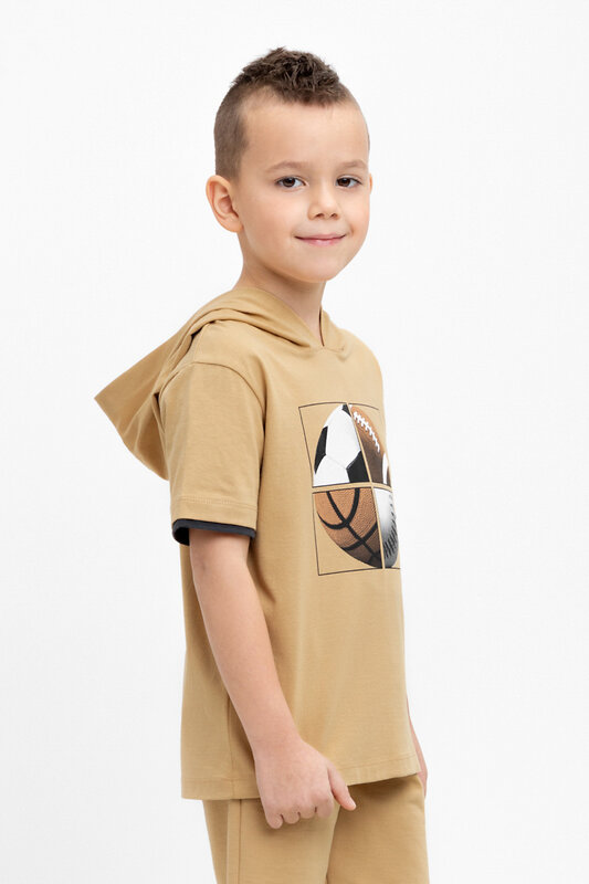 CROCKID Футболка 565371 К 302305 коричневый
