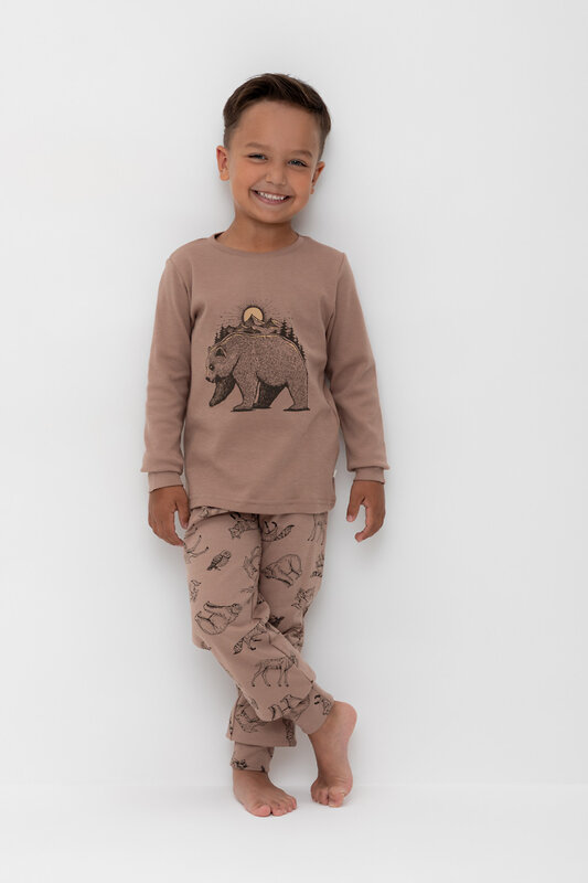 CROCKID Пижама 565403 К 1541 коричневый