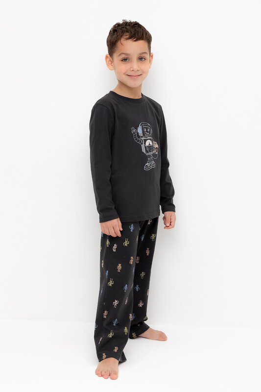 CROCKID Пижама 565470 К 1600 темно-серый