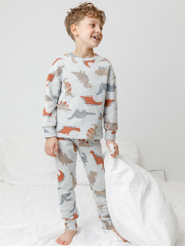 CROCKID Пижама 565564 К 1587 светло-серый5
