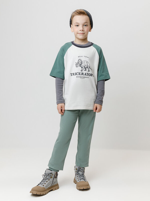 CROCKID Брюки 565672 КР 400633-1 зеленый