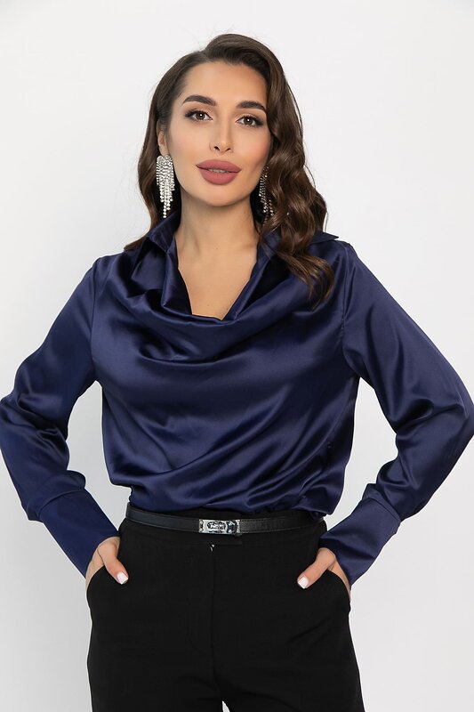 LT Collection Блуза 565766 Б14381-34М синий