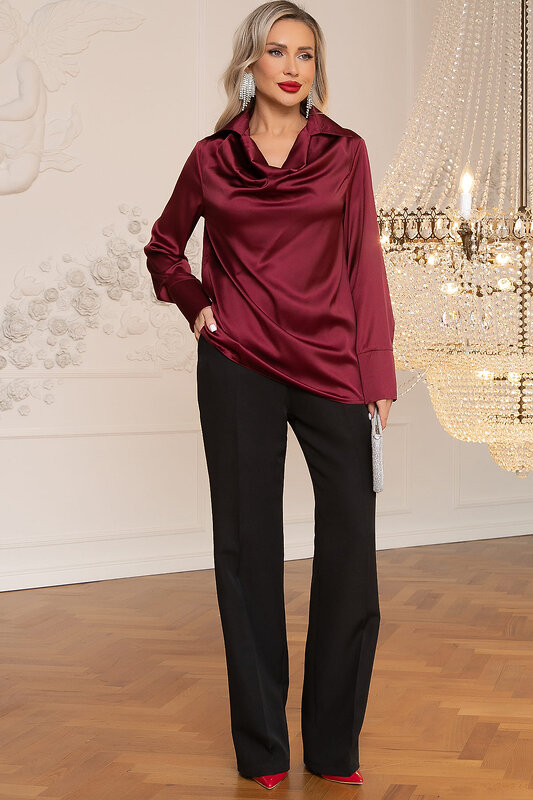 LT Collection Блуза 565768 Б14382-34М бордовый