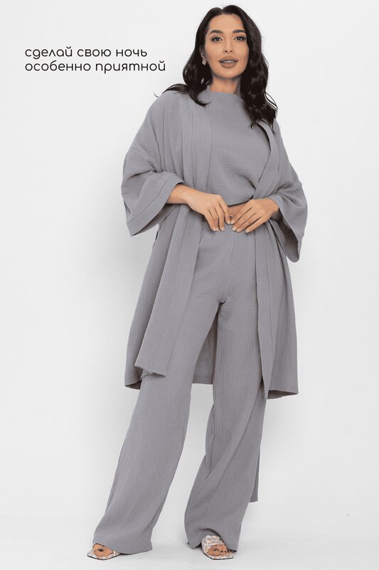 LT Collection Брюки 565803 Б14581-52М серый