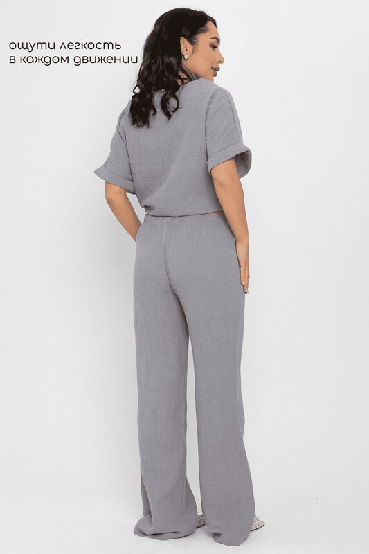 LT Collection Брюки 565803 Б14581-52М серый