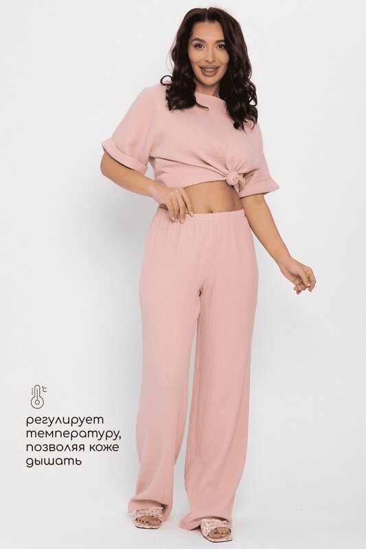 LT Collection Брюки 565804 Б14582-52М розовый