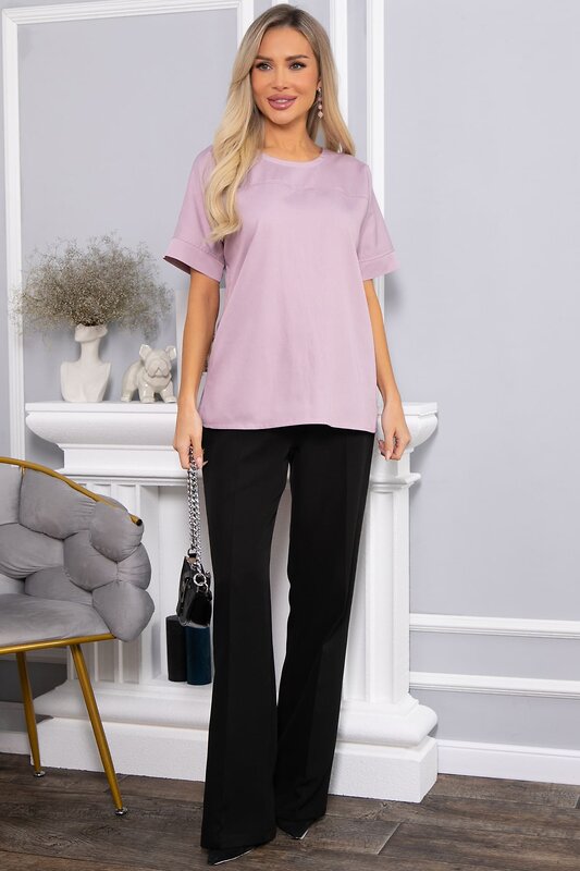 LT Collection Блуза 565807 Б14605-47М сиреневый