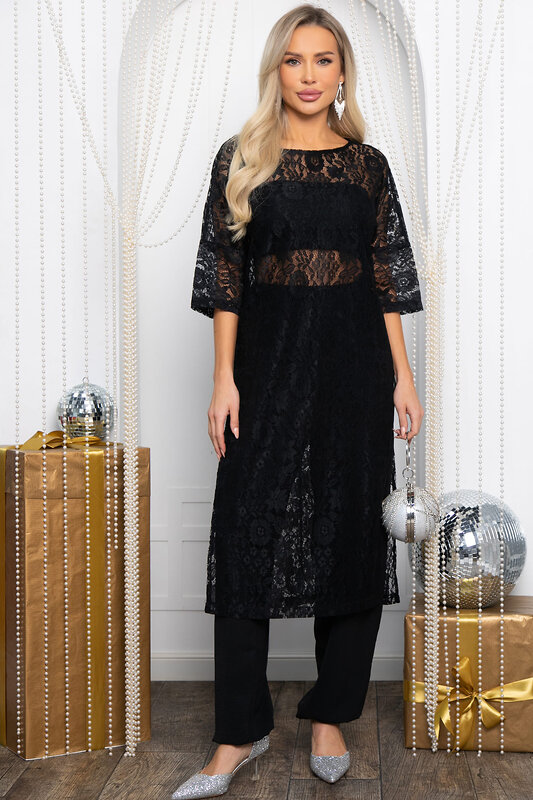LT Collection Туника 565811 П14594-10М черный
