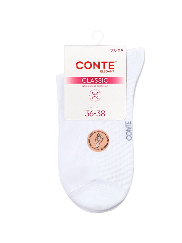 Conte elegant Носки 565910 CLASSIC 24С-88СП белый