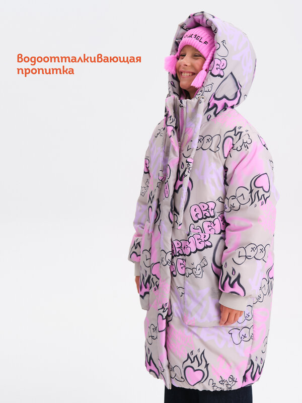 PELICAN Пальто 566386 GZFH3379 Светло-серый