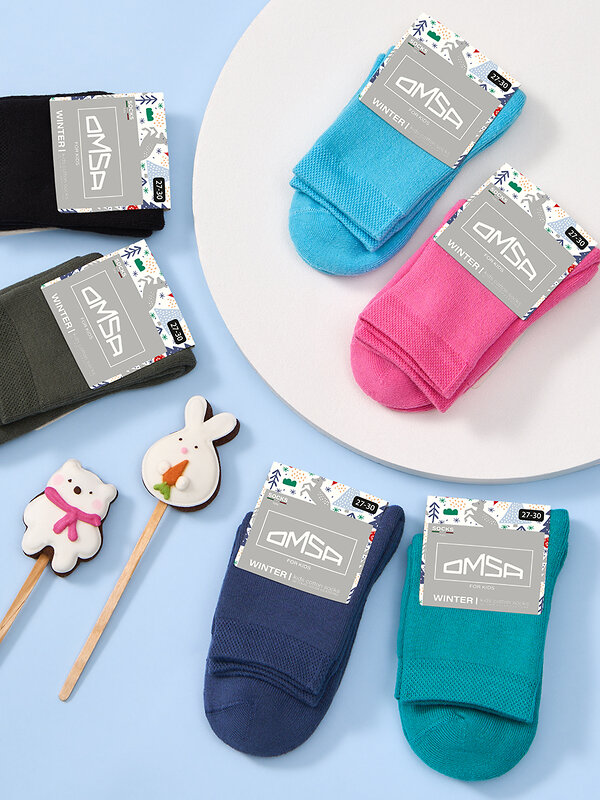 Omsa Носки 566501 OMSA kids   Calzino 21C05 плюш Grigio (Серый)