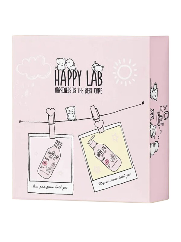 Happy Lab Набор для ухода за телом Lovin You: гель для душа, жидкое мыло, 300 мл x 2 566526 28087