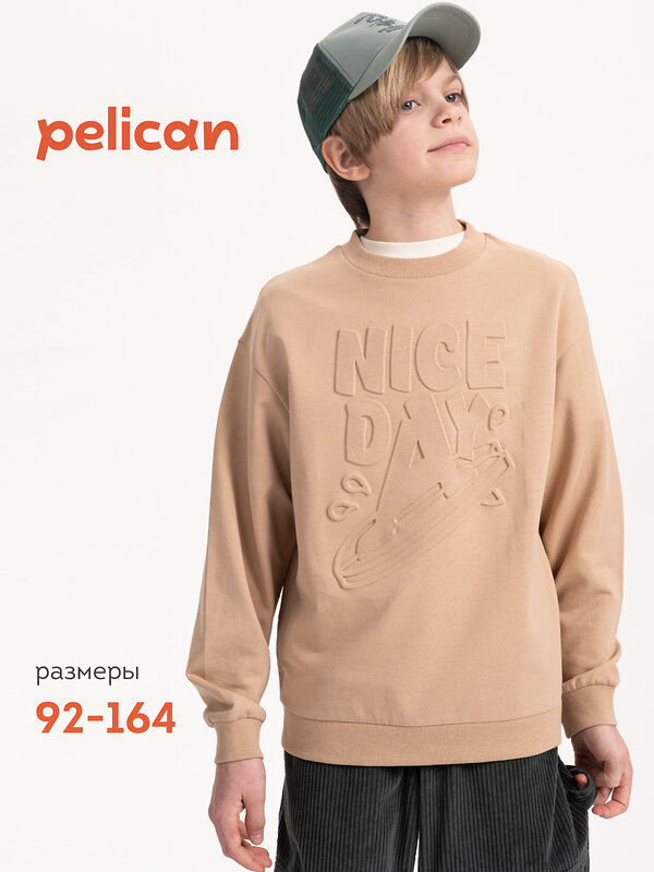 PELICAN Толстовка 566656 BFN3371/1 Песочный