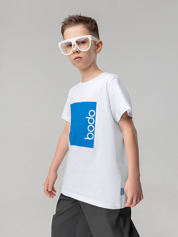 Bodo Футболка 566729 4-364MU белый (синий)