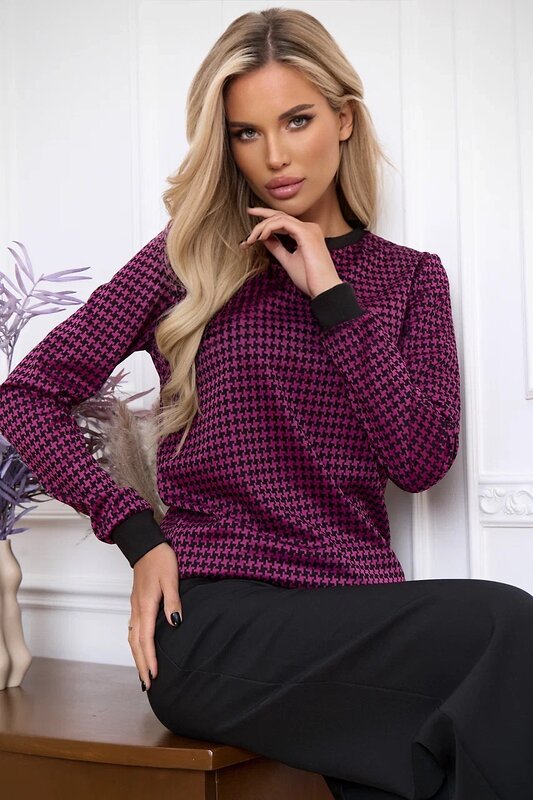 Open-style Джемпер 566793 7060 фиолетовый/черный