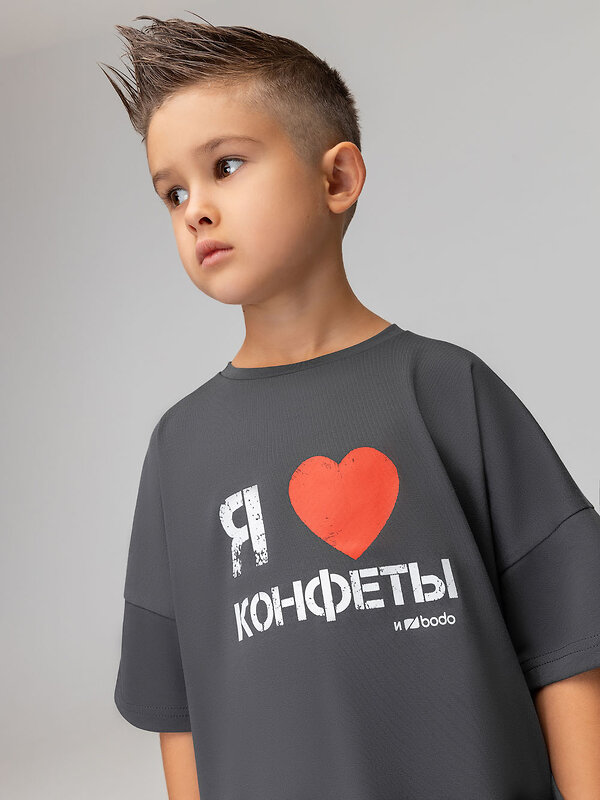 Bodo Футболка 566877 4-475MU серый