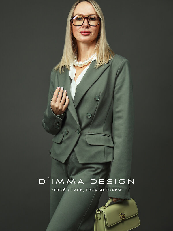 DIMMA Жакет 566910 2630 Серо-зеленый