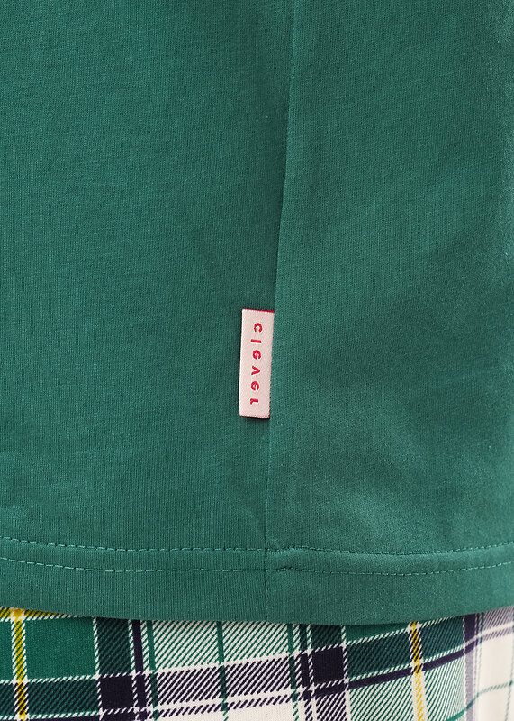 CLEVER Пижама 567208 LP15-1199/3 т.зелёный/молочный