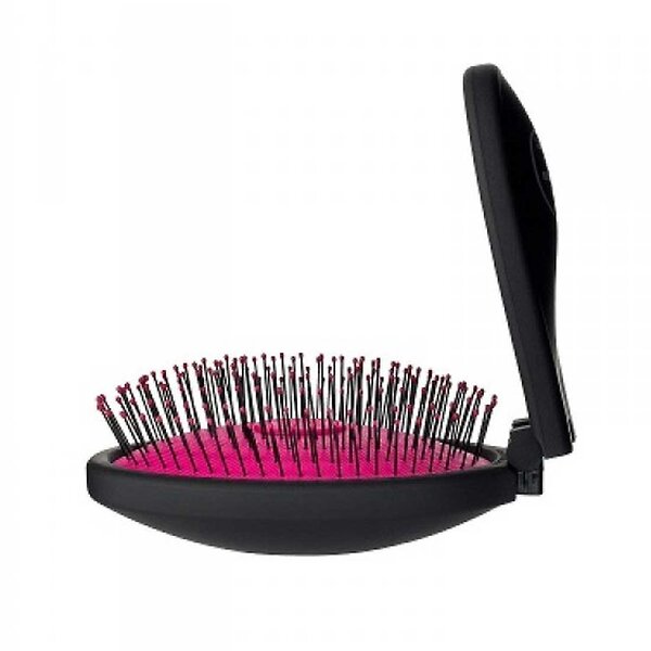 Wet Brush Расчёска массажная складная BWP824PINK Pop Fold Pink, черно-розовый 567263 19067