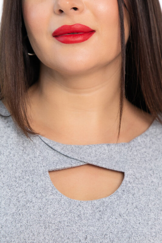 LT Collection Блуза 567398 Б14631-50М серый