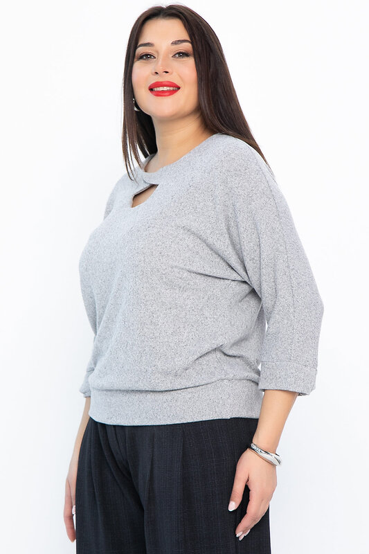 LT Collection Блуза 567398 Б14631-50М серый
