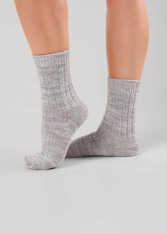 CLEVER Носки 567557 Д693Ш меланж св.серый