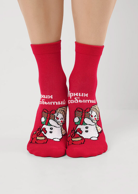 CLEVER Носки 567560 Д2565 красный