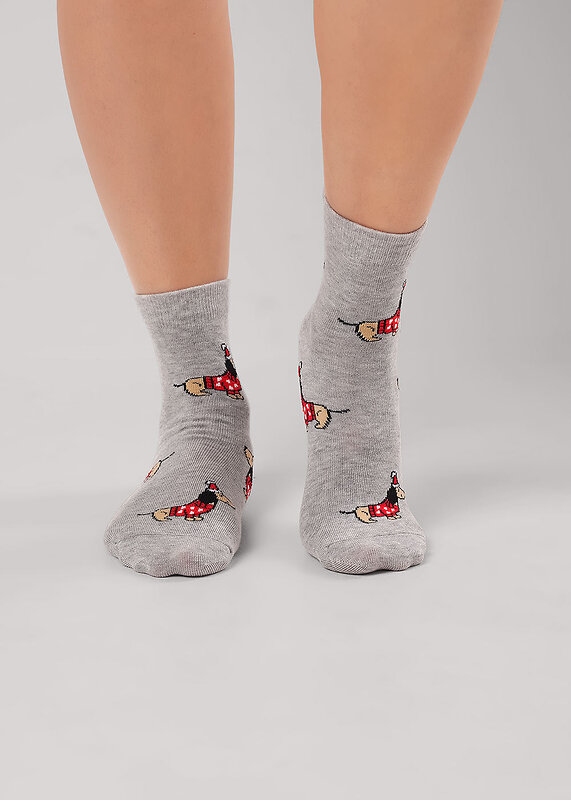 CLEVER Носки 567562 Д2563 меланж серый