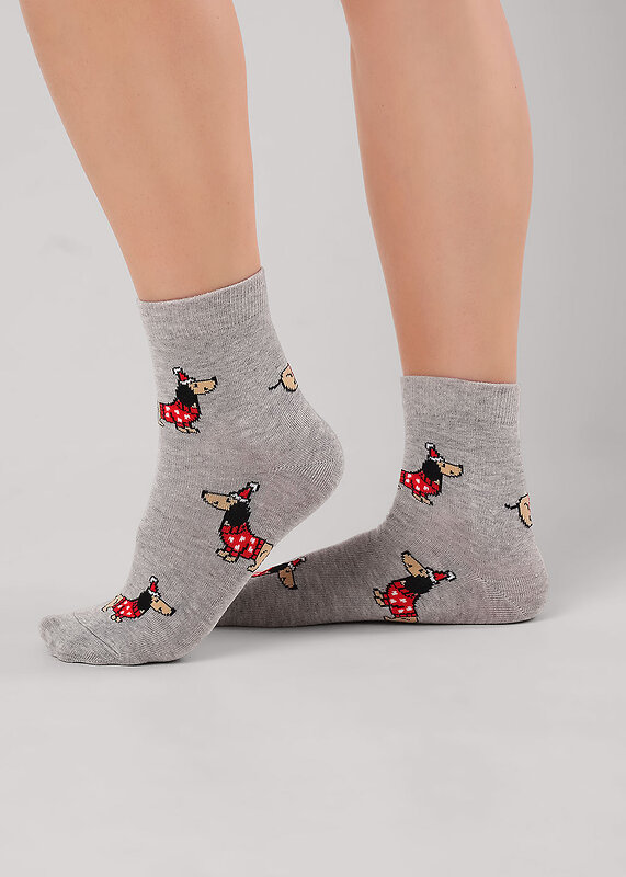 CLEVER Носки 567562 Д2563 меланж серый