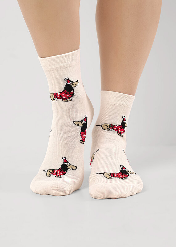 CLEVER Носки 567563 Д2563 меланж бежевый