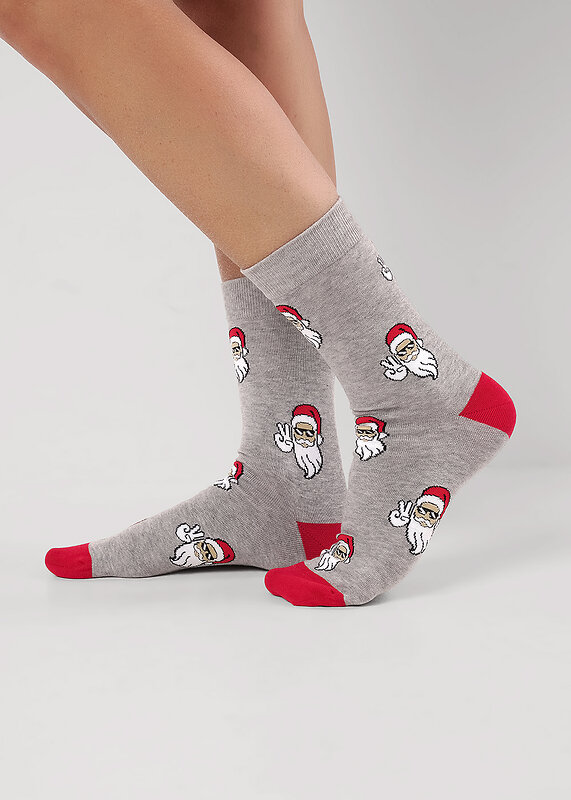 CLEVER Носки 567594 К6559Л меланж серый