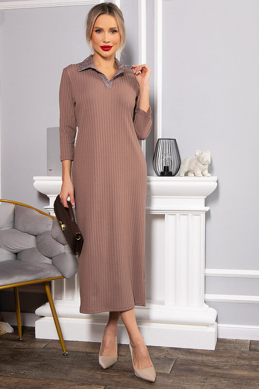 LT Collection Платье 567771 П14591-10М коричневый