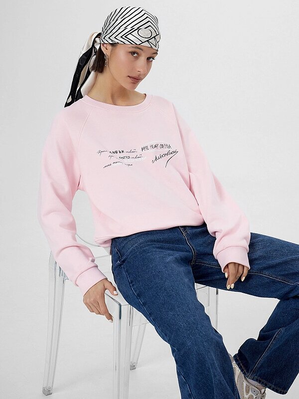 MARK FORMELLE Свитшот 567870 122510 вишневый пудинг +печать