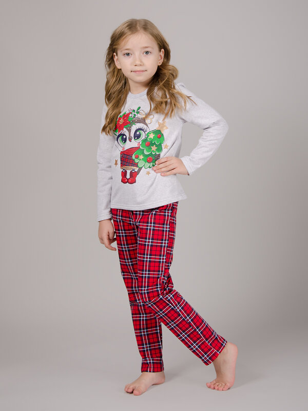 Malina Пижама 567939 ПД-77 красный, серый