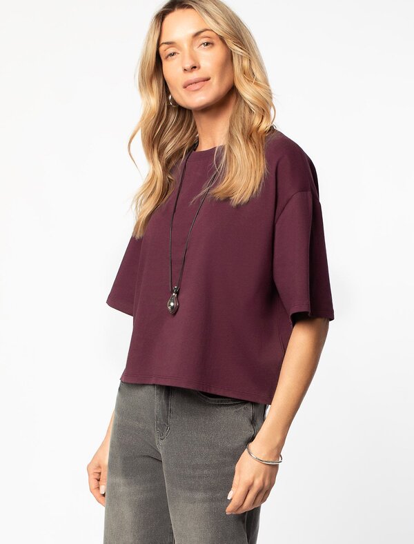 VILATTE Футболка 567992 D49.090 бургунди