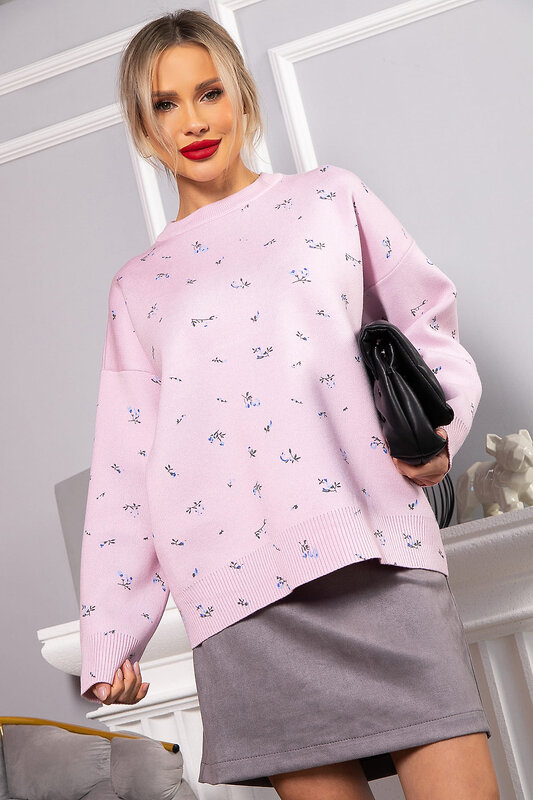LT Collection Свитер 567994 Б14760-1М розовый