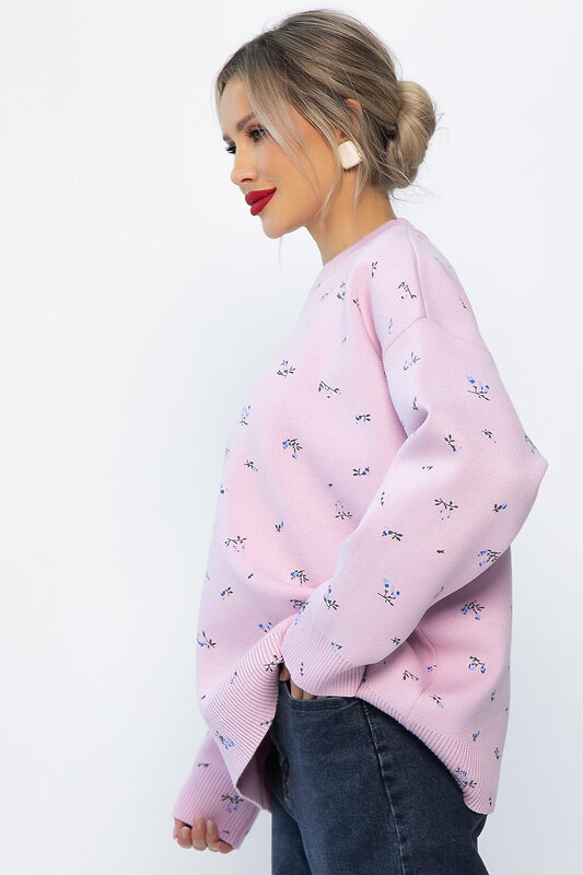 LT Collection Свитер 567994 Б14760-1М розовый