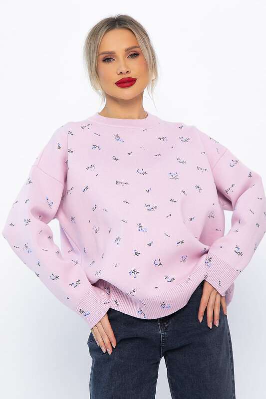 LT Collection Свитер 567994 Б14760-1М розовый
