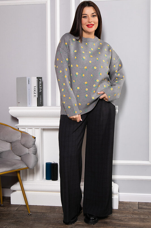 LT Collection Свитер 567995 Б14759-1М серый