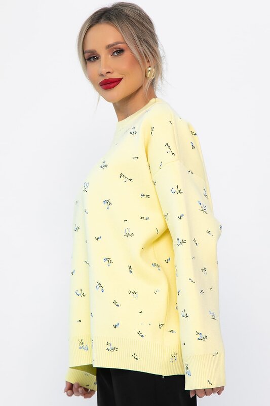 LT Collection Свитер 567996 Б14758-1М желтый