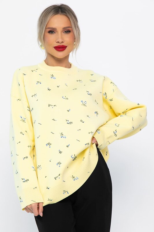 LT Collection Свитер 567996 Б14758-1М желтый