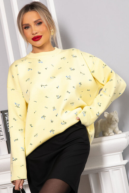 LT Collection Свитер 567996 Б14758-1М желтый