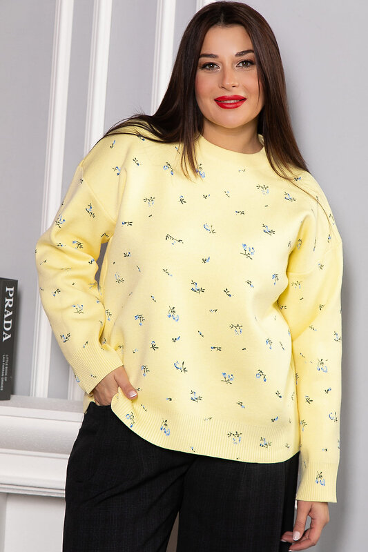 LT Collection Свитер 567996 Б14758-1М желтый