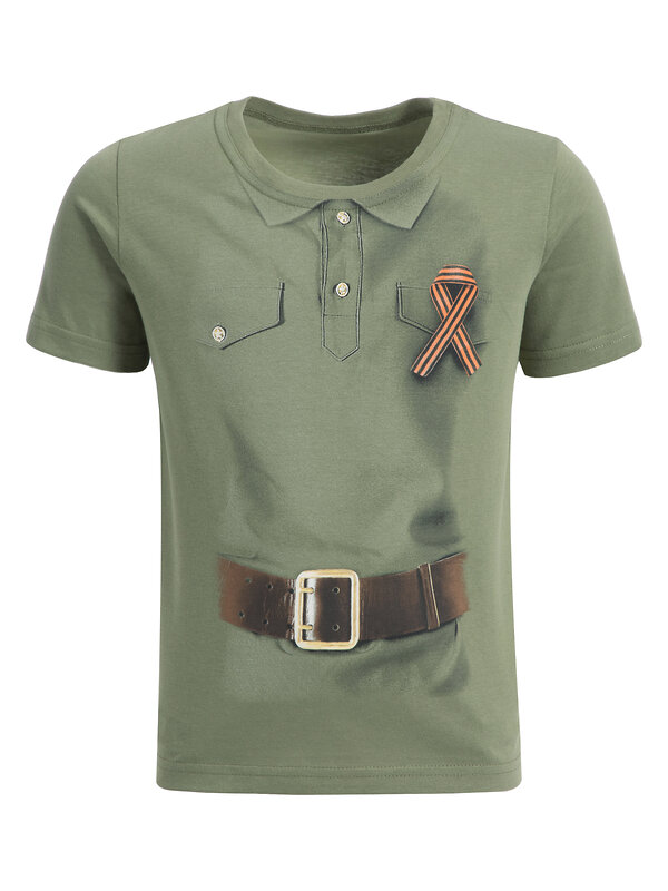 Апрель Футболка 568013 1ПДФК3426001 оливковый