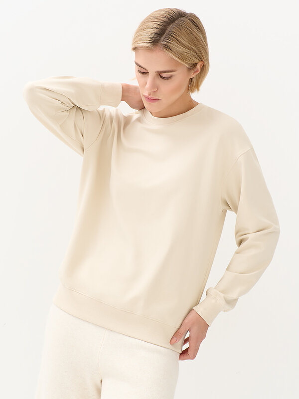 Omsa Свитшот 568033 OmD 1912С Свитшот жен. свобод/кроя, CO+EL Beige Chiaro (Бежевый)